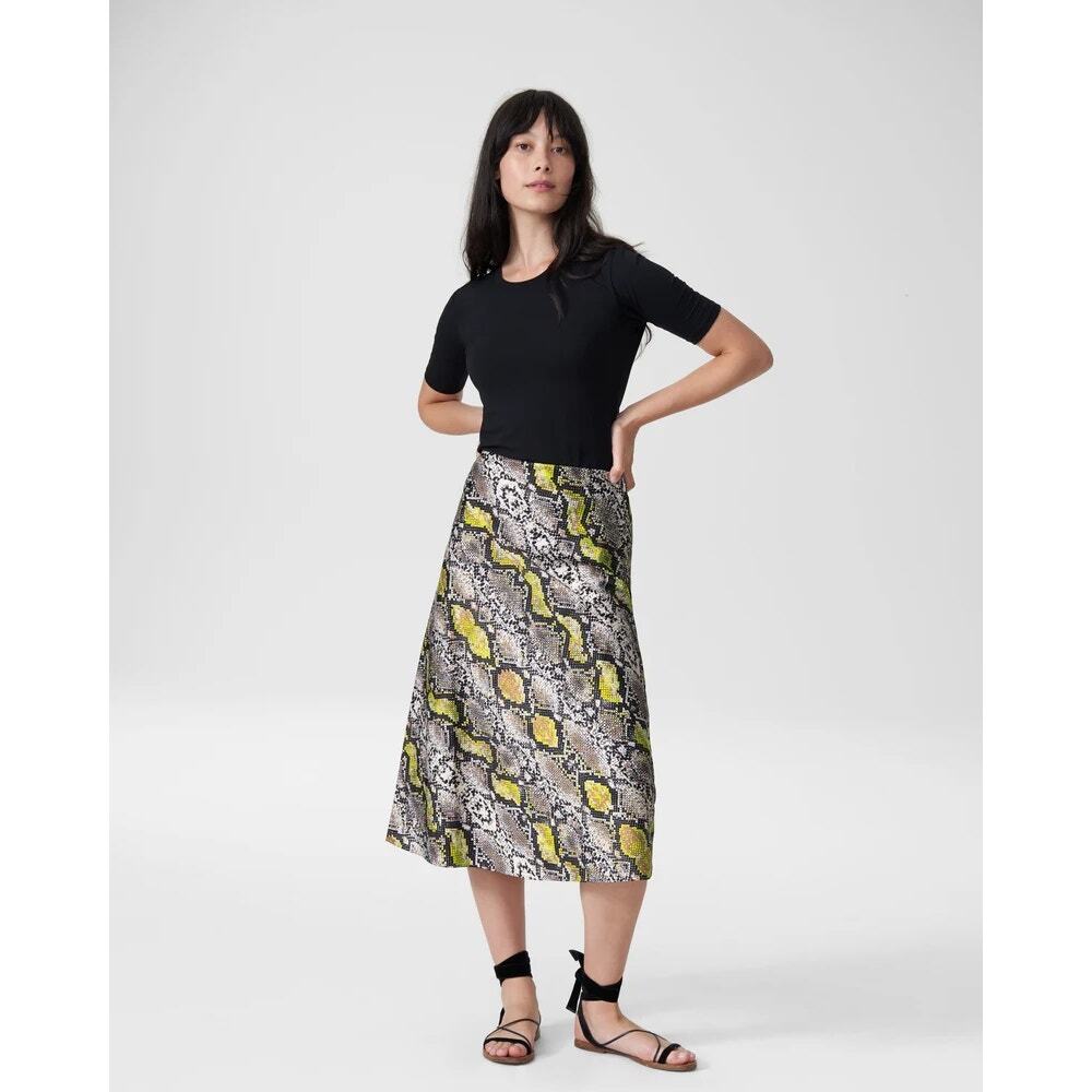 Universal Standard Ceecee Python Midi Bias Skirt … - image 2